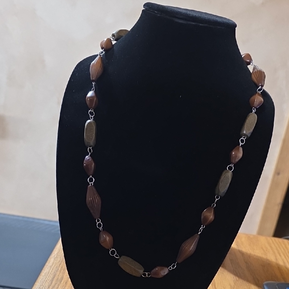 Brown Beaded Necklace